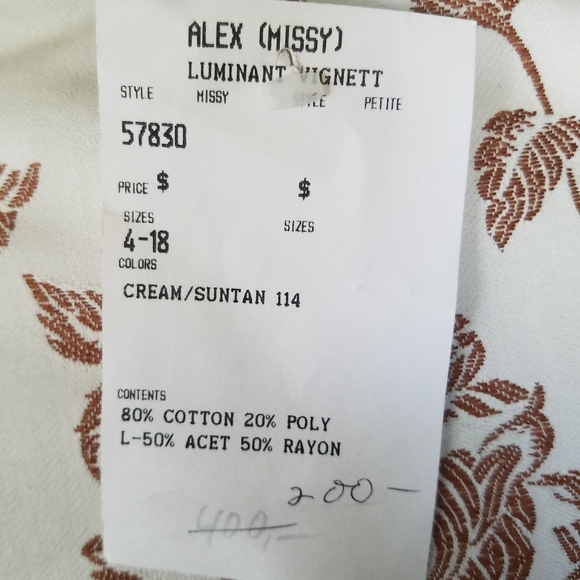 ALEX NEW YORK Blazer Imported Fabric RN 83818. Con - Picture 5 of 10